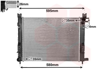VAN WEZEL 15002008 / Radiatore, Raffreddamento motore
