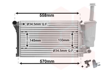 VAN WEZEL 17002291 / Radiatore, Raffreddamento motore *** IR PLUS ***