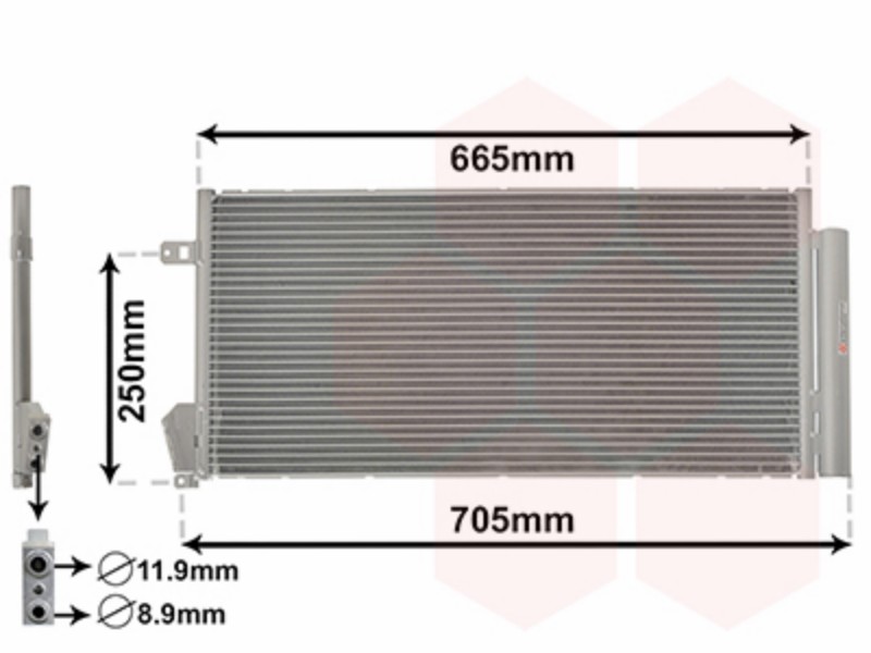 Condenser with dryer