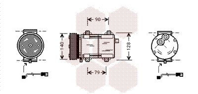 VAN WEZEL 1800K288 / Compressore, Climatizzatore