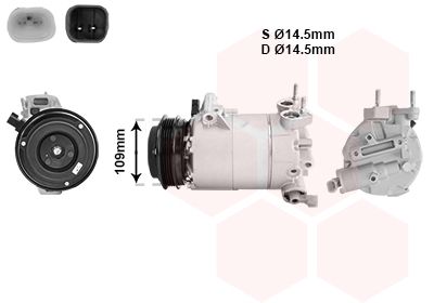 VAN WEZEL 1800K392 / Compressore, Climatizzatore *** IR PLUS ***