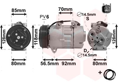 VAN WEZEL 1800K394 / Compressore, Climatizzatore *** IR PLUS ***