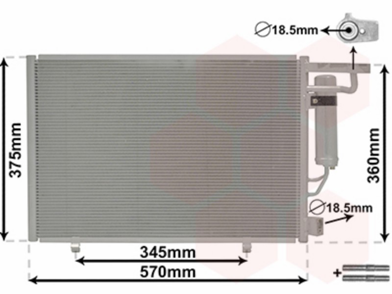 Condenser with dryer