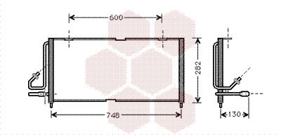 VAN WEZEL 21005027 / Condensatore, Climatizzatore