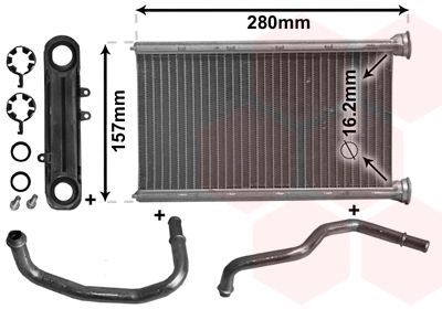 VAN WEZEL 21006069 / Scambiatore calore, Riscaldamento abitacolo *** IR PLUS ***