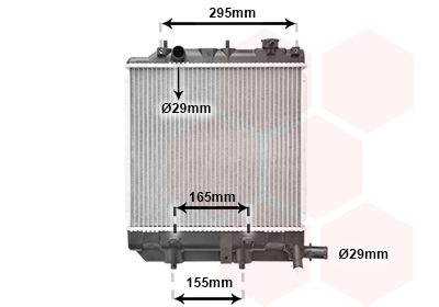 VAN WEZEL 27002172 / Radiatore, Raffreddamento motore