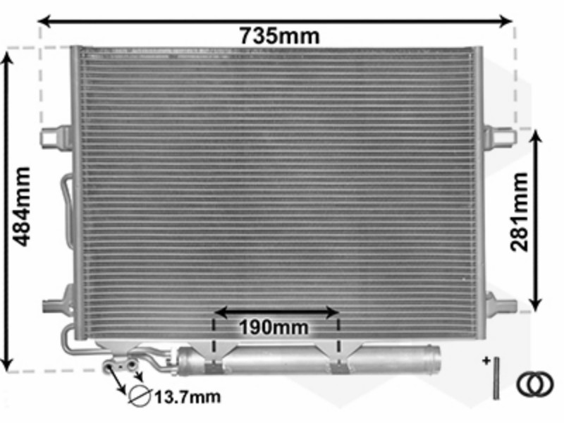 Condenser with dryer