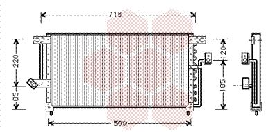 VAN WEZEL 32005098 / Condensatore, Climatizzatore