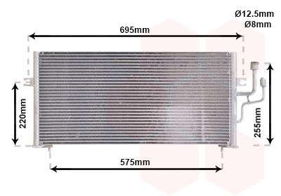 VAN WEZEL 32005119 / Condensatore, Climatizzatore