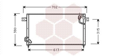 VAN WEZEL 32005124 / Condensatore, Climatizzatore