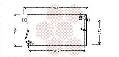 VAN WEZEL 32005146 / Condensatore, Climatizzatore