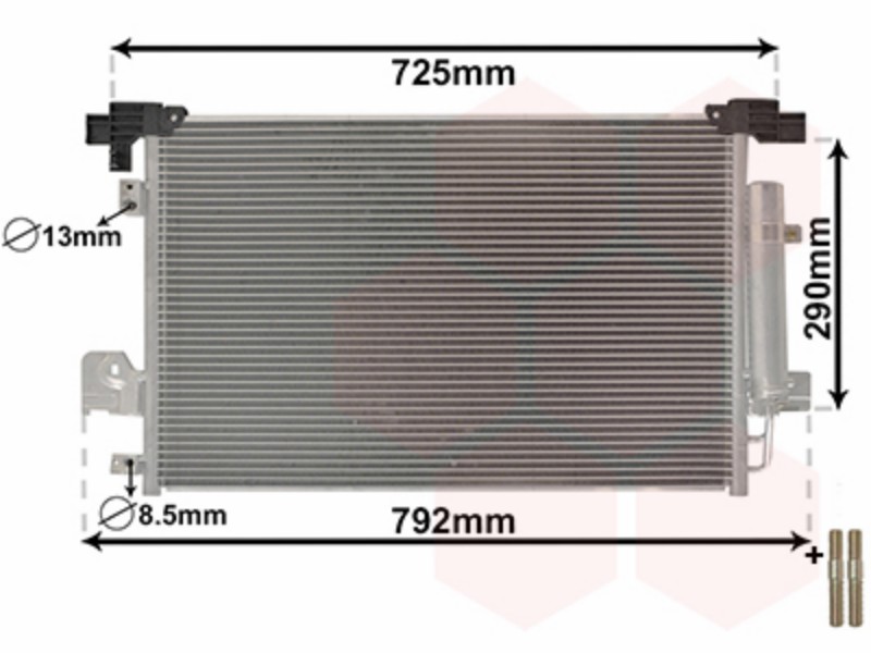 VAN WEZEL 32005210 / Condensatore, Climatizzatore *** IR PLUS ***