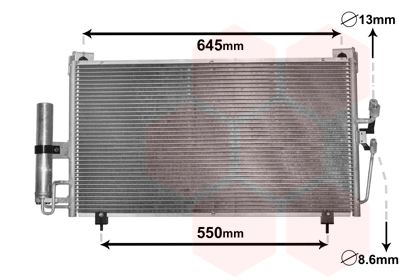 VAN WEZEL 32005213 / Condensatore, Climatizzatore *** IR PLUS ***