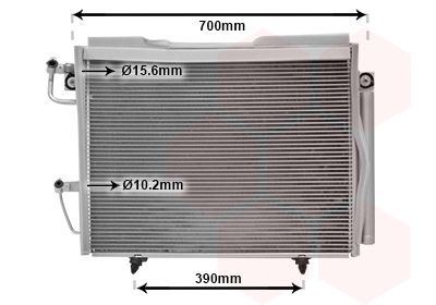 VAN WEZEL 32005231 / Condensatore, Climatizzatore