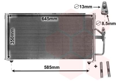 VAN WEZEL 32005245 / Condensatore, Climatizzatore *** IR PLUS ***