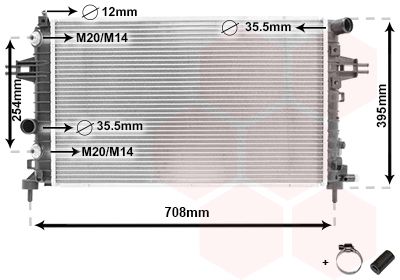 VAN WEZEL 37002362 / Radiatore, Raffreddamento motore *** IR PLUS ***