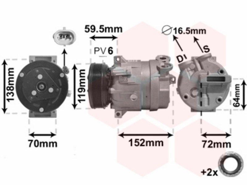 Air conditioning compressor