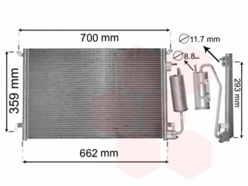 Condenser with dryer