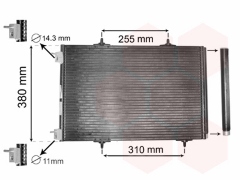 Condenser with dryer