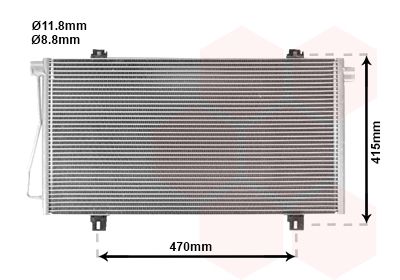VAN WEZEL 43005352 / Condensatore, Climatizzatore