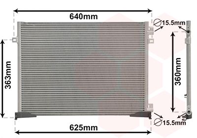VAN WEZEL 43005400 / Condensatore, Climatizzatore