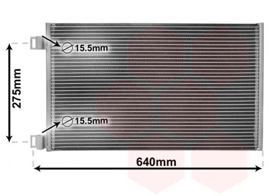 VAN WEZEL 43005444 / Condensatore, Climatizzatore