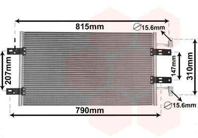 VAN WEZEL 43005451 / Condensatore, Climatizzatore