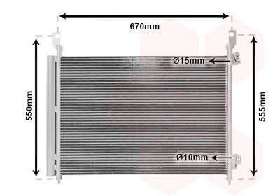 VAN WEZEL 43005466 / Condensatore, Climatizzatore