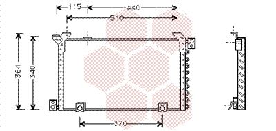VAN WEZEL 53005194 / Condensatore, Climatizzatore
