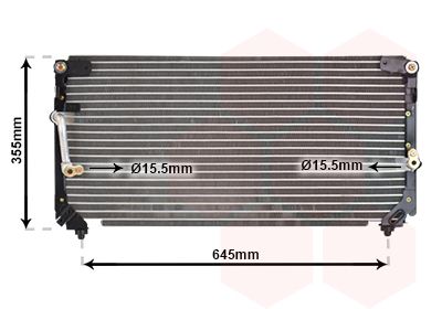 VAN WEZEL 53005225 / Condensatore, Climatizzatore