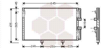 VAN WEZEL 53005226 / Condensatore, Climatizzatore