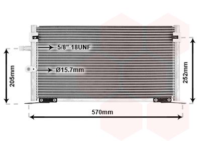 VAN WEZEL 53005265 / Condensatore, Climatizzatore