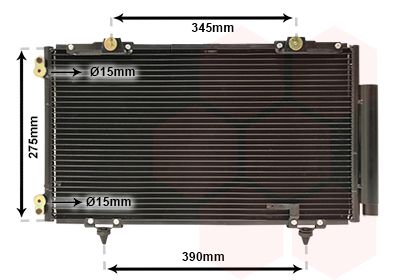 VAN WEZEL 53005266 / Condensatore, Climatizzatore