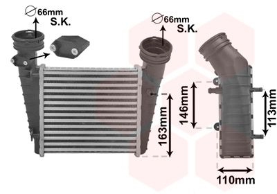 Van wezel 58004238 / intercooler *** ir plus ***