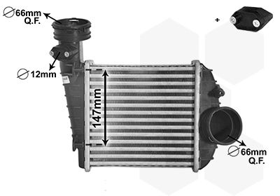 Van wezel 58004360 / intercooler *** ir plus ***