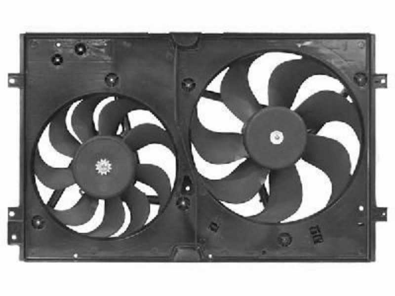 Ventilatore doppio completo