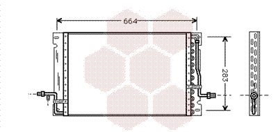 VAN WEZEL 59005076 / Condensatore, Climatizzatore