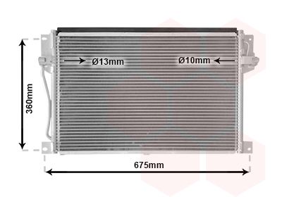 VAN WEZEL 59005077 / Condensatore, Climatizzatore