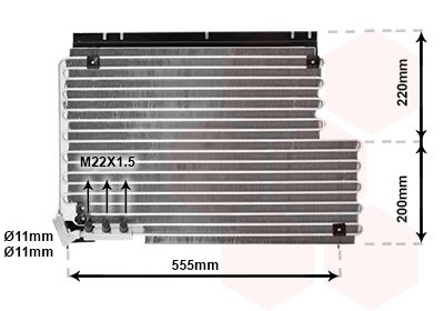 VAN WEZEL 59005078 / Condensatore, Climatizzatore