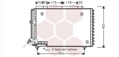VAN WEZEL 59005082 / Condensatore, Climatizzatore