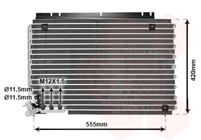 VAN WEZEL 59005090 / Condensatore, Climatizzatore