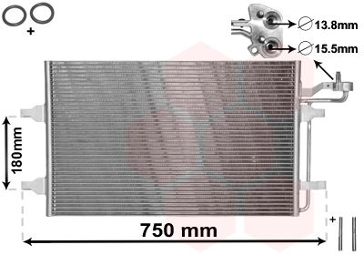 VAN WEZEL 59005149 / Condensatore, Climatizzatore *** IR PLUS ***