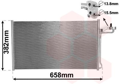 VAN WEZEL 59005150 / Condensatore, Climatizzatore