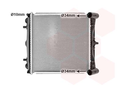 VAN WEZEL 74002023 / Radiatore, Raffreddamento motore