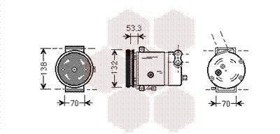 VAN WEZEL 8100K018 / Compressore, Climatizzatore