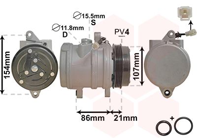 VAN WEZEL 8100K079 / Compressore, Climatizzatore *** IR PLUS ***