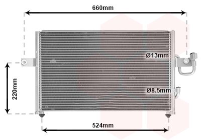 VAN WEZEL 82005045 / Condensatore, Climatizzatore