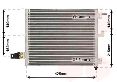 VAN WEZEL 82005062 / Condensatore, Climatizzatore *** IR PLUS ***