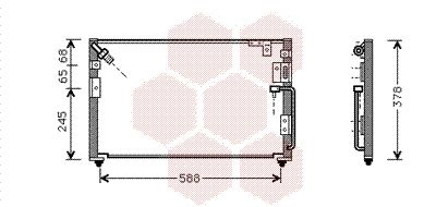 VAN WEZEL 82005079 / Condensatore, Climatizzatore
