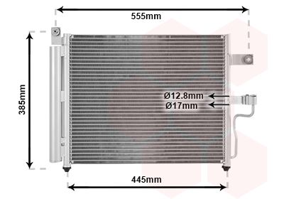 VAN WEZEL 82005081 / Condensatore, Climatizzatore